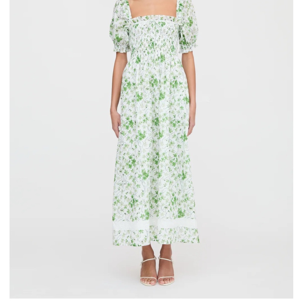 Hill House Home The Scarlett Nap Dress - Green Sweet Peas